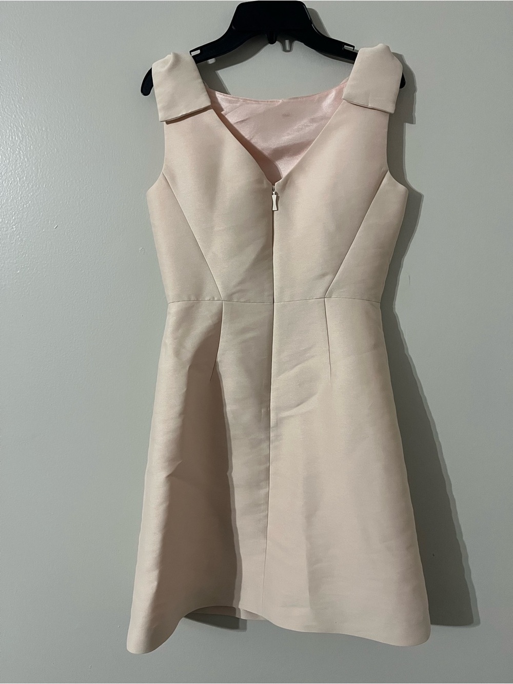 Kate Spade Sleeveless Bow Shoulder Sheath Dress in Pale Pink Sz 2 - Picture 7 of 9